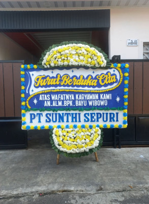 Papan Bunga Duka di Sucen